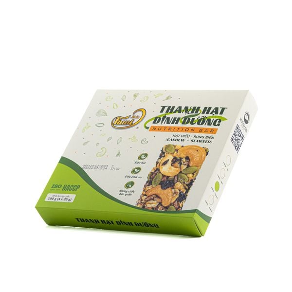 Thanh Hạt Dinh Dưỡng Hạt Điều - Rong Biển Faminuts