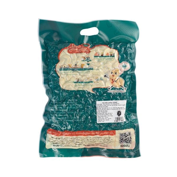 Hạt điều tươi nhân trắng vỡ đôi WS - Túi 1kg