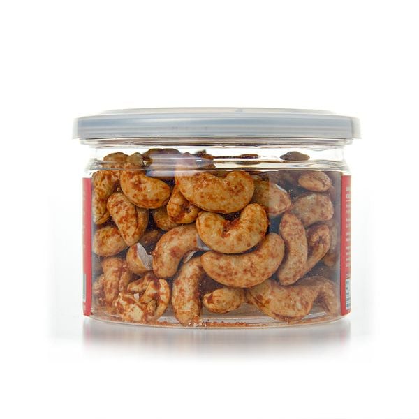 Hạt Điều Vị Cay Tỏi Ớt  Faminuts Hũ Nắp Nhôm 120g