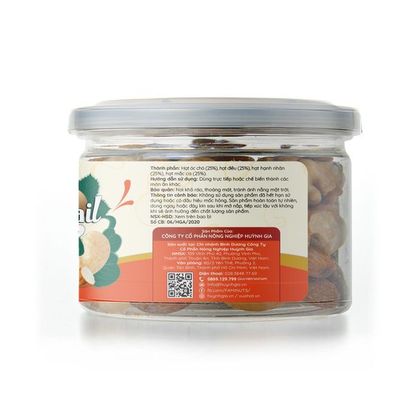 Hạt Dinh Dưỡng Faminuts Hũ Nắp Nhôm 120g