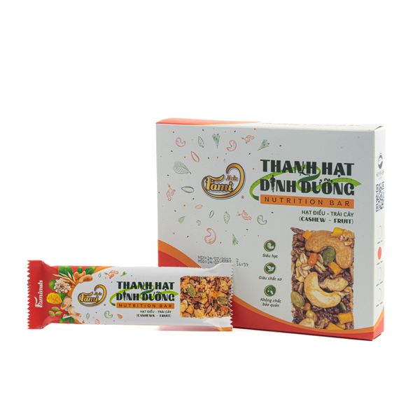 Thanh Hạt Dinh Dưỡng Hạt Điều - Trái Cây Faminuts