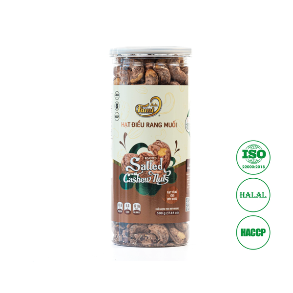 Hạt Điều Rang Muối Hũ nắp nhôm 500g
