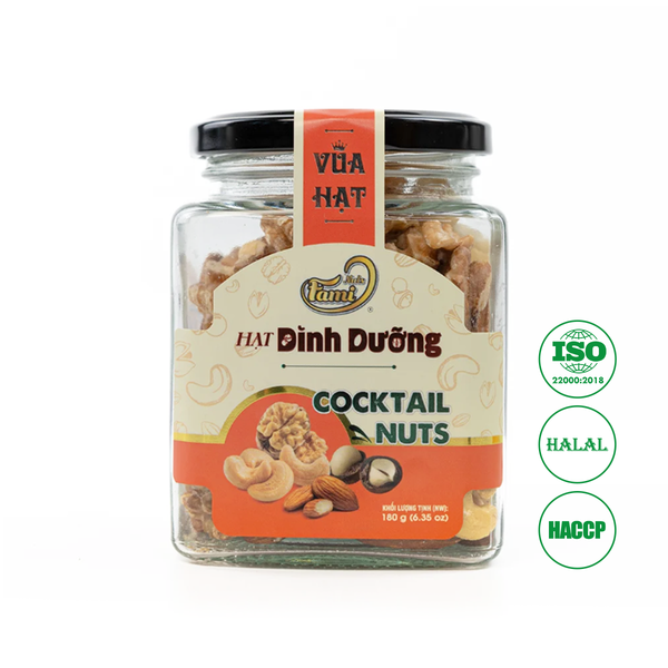 Hạt Dinh Dưỡng Faminuts Hũ Thủy Tinh 180g
