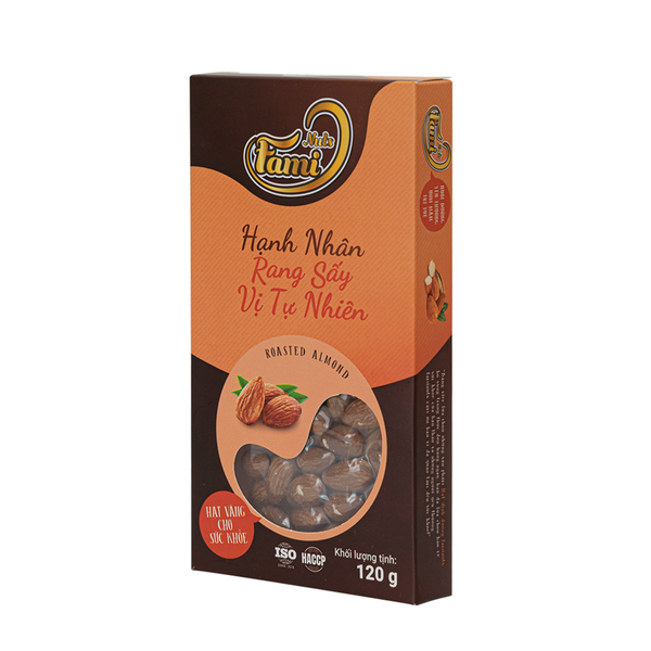 Hạnh Nhân Rang Sấy Vị Tự Nhiên Faminuts Hộp Giấy 120g