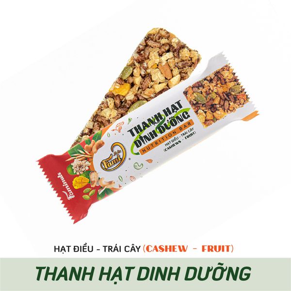 Thanh Hạt Dinh Dưỡng Hạt Điều - Trái Cây Faminuts