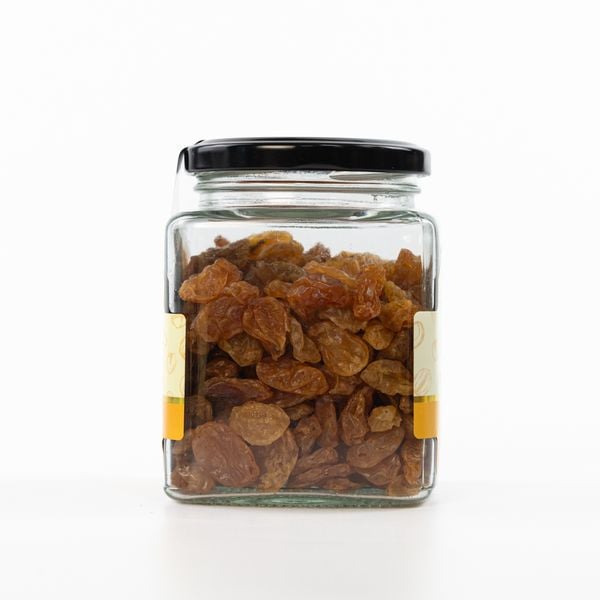 Nho khô vàng Faminuts hũ thủy tinh 200g