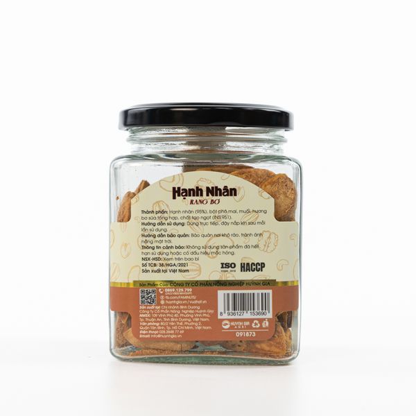 Hạnh Nhân Rang Bơ Còn Vỏ Faminuts Hũ Thủy Tinh 140g