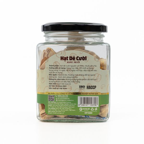 Hạt Dẻ Cười Rang Muối Faminuts Hũ Thủy Tinh 140g