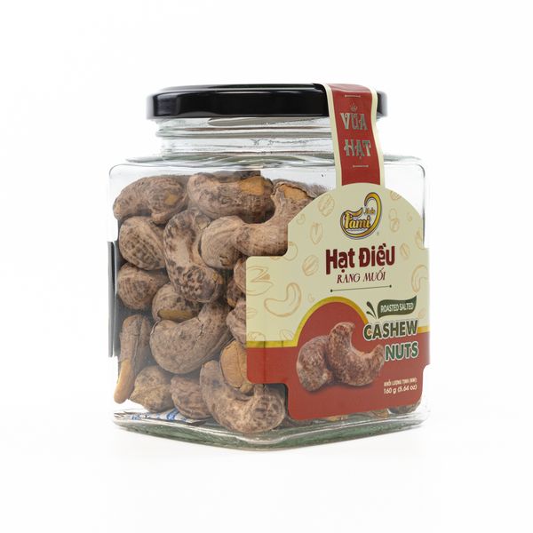 Hạt Điều rang muối Faminuts hũ thủy tinh 160g