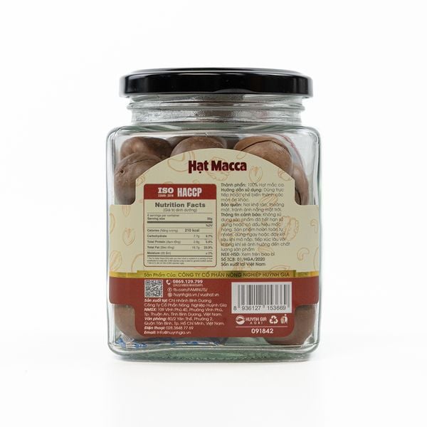 Hạt Macca Faminuts Hũ Thủy Tinh 180g