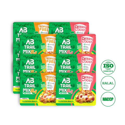 [Combo 12 Gói] Hạt dinh dưỡng mix 2 ngăn AB Trail Mix cho người chơi thể thao