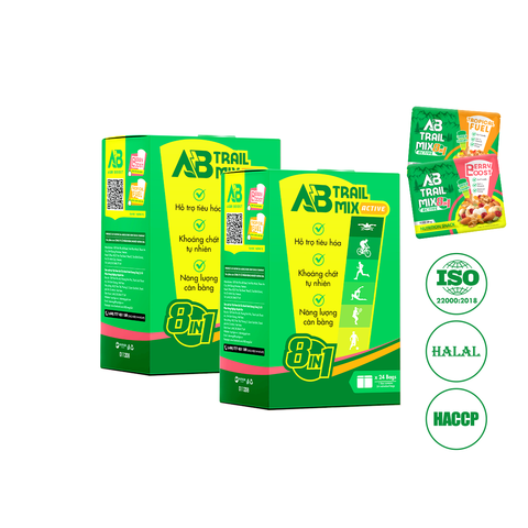 [Combo 48 Gói] Hạt dinh dưỡng mix 2 ngăn AB Trail Mix cho người chơi thể thao