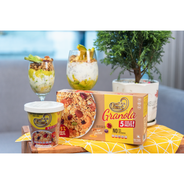 Hạt Dinh Dưỡng Ngũ Cốc Granola Faminuts Hũ Nhựa 470G