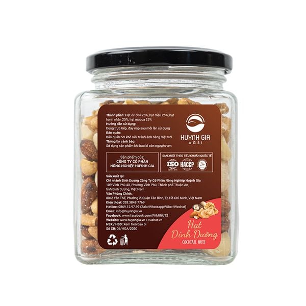 Hạt Dinh Dưỡng Faminuts Hũ Thủy Tinh 230g