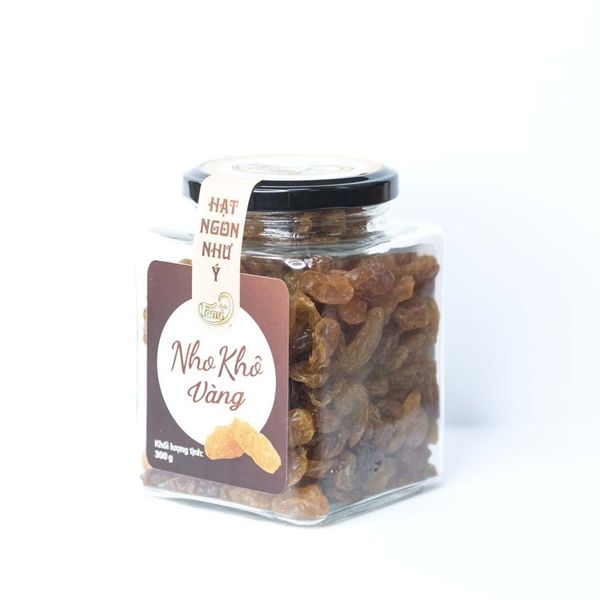 Nho khô vàng Faminuts hũ thủy tinh 300g