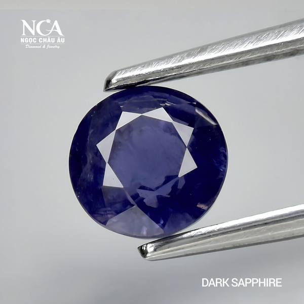  Dark sapphire - Round 8.0 mm 