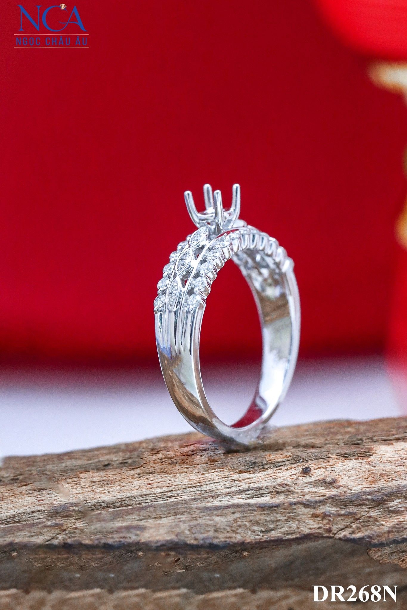  Nhẫn Kim cương thiên nhiên DR268N 