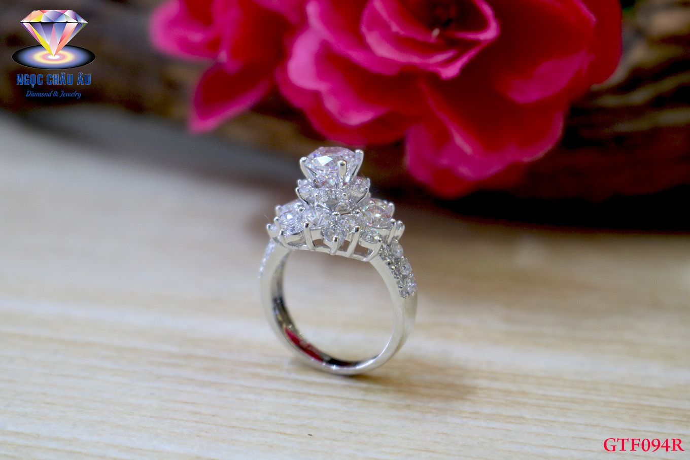  Nhẫn nữ Vàng Ý GTF090R 