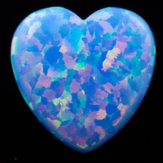  Blue Opal - Heart 8.0x8.0mm 