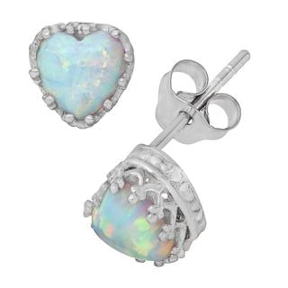 Opal Xanh biển nhân tạo - Viên Heart
