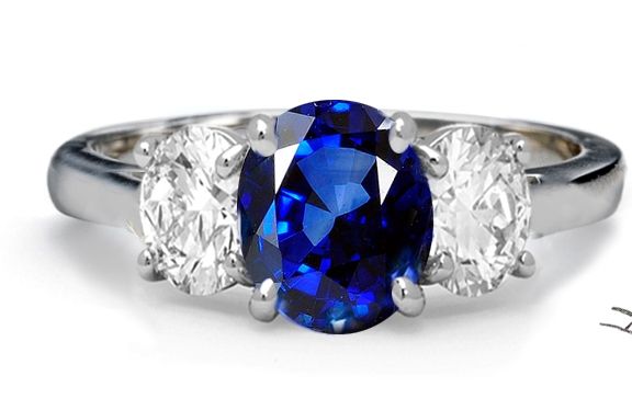  Shappire Xanh dương tổng hợp - Viên Oval 