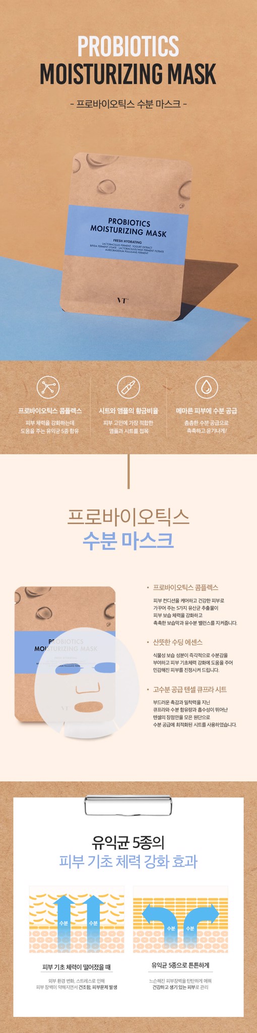 Mặt nạ dưỡng ẩm VT Probiotics Moisturizing Mask-bicicosmetics.vn