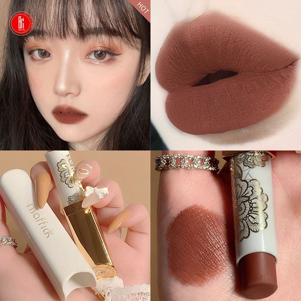  Son Thỏi Lì Ren MAFFICK Lace Honey Whisper Light Mist Matte Lipstick Nội Địa Trung Chính Hãng 