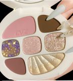  Bảng Phấn Mắt 8 Màu CVZ Eyeshadow Palette Tortoise Shell Plate Nội Địa Trung 