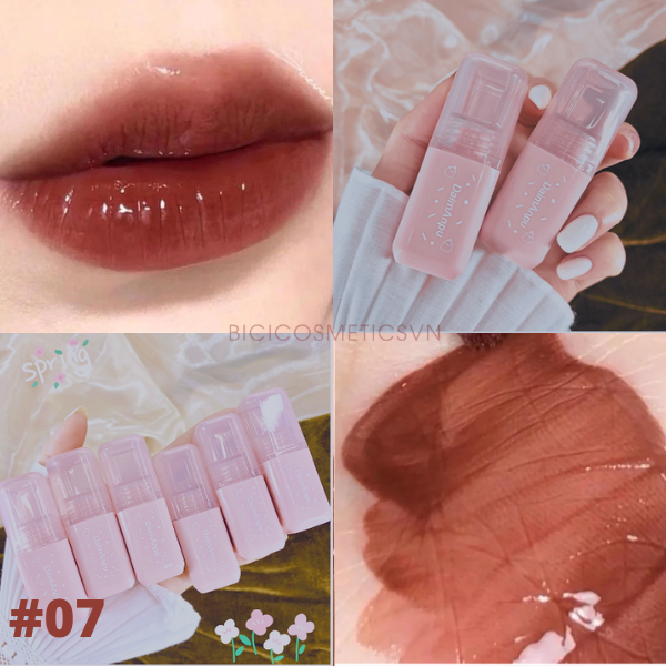Son Bóng Lùn Dưỡng Ẩm DAIMANPU Doughnut Mirror Lip Glaze