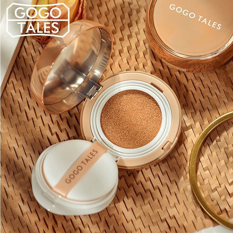  Phấn Nước Cushion GOGO TALES Moist Air Kiềm Dầu, Che Khuyết Điểm ( Kèm Lõi) 