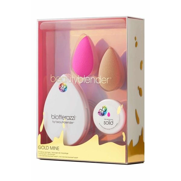  Set 4 Món Mút Trang Điểm Chuyên Nghiệp BEAUTY BLENDER Gold Mine Strike Gold 