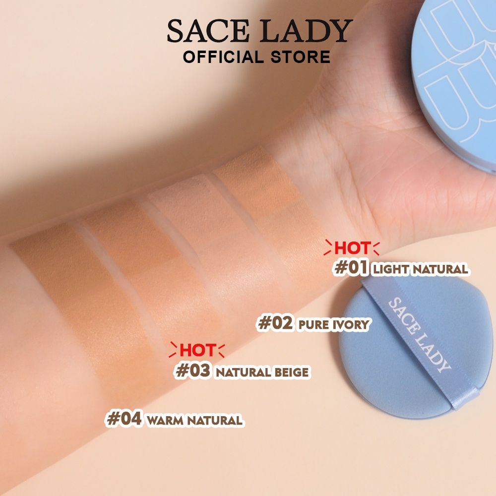  Phấn Nước Lâu Trôi Kiềm Dầu SACE LADY Lasting Waterproof BB Cushion SPF50+ PA+++ 