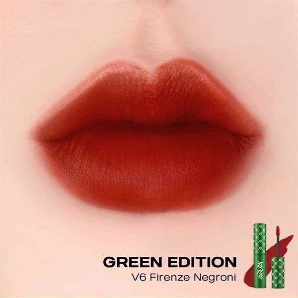 Son Kem Lì Merzy The First Velvet Tint Be Yourself #V6 Green Edition