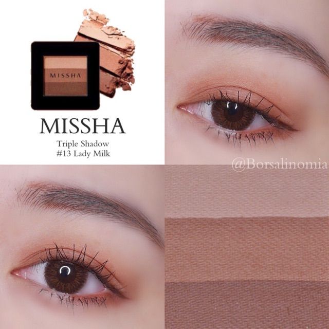  Phấn Mắt 3 Ô Nhỏ Gọn Tiện Lợi  MISSHA The Style Triple Perfection Shadow 