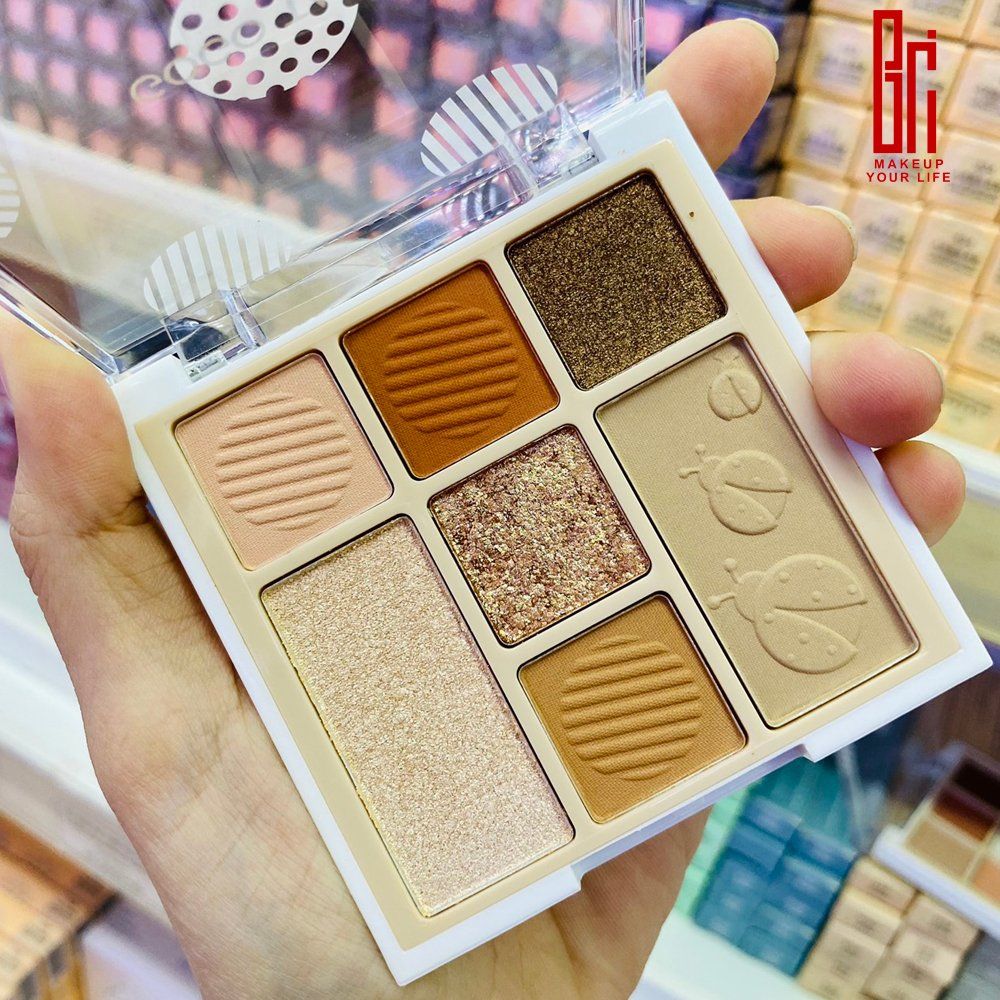  Bảng Phấn Mắt 7 Màu GOGO TALES Bubble Spot Eyeshadow Palette NĐT 