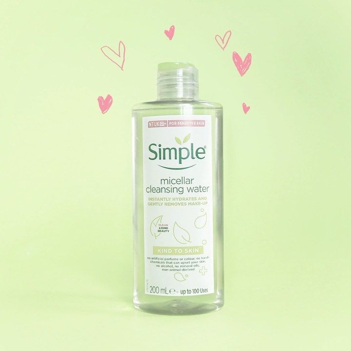  Nước tẩy trang Simple Kind to Skin Micellar Cleansing Water - 100/200/400ml 