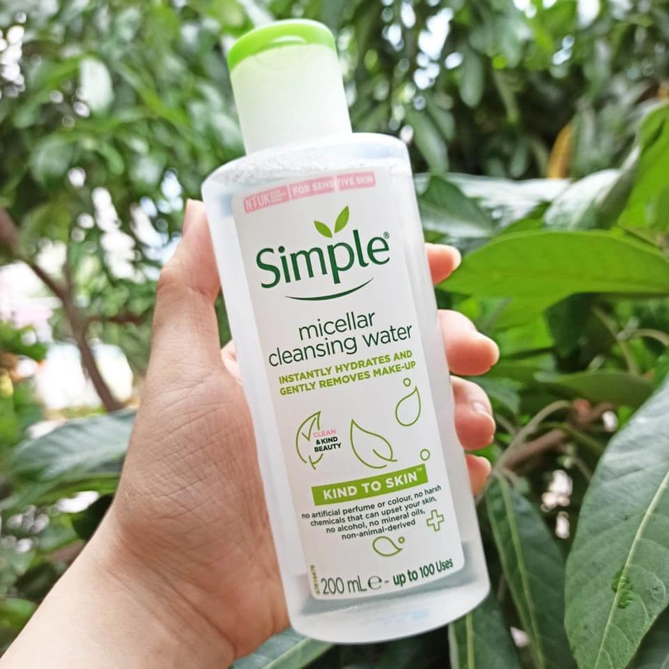  Nước tẩy trang Simple Kind to Skin Micellar Cleansing Water - 100/200/400ml 