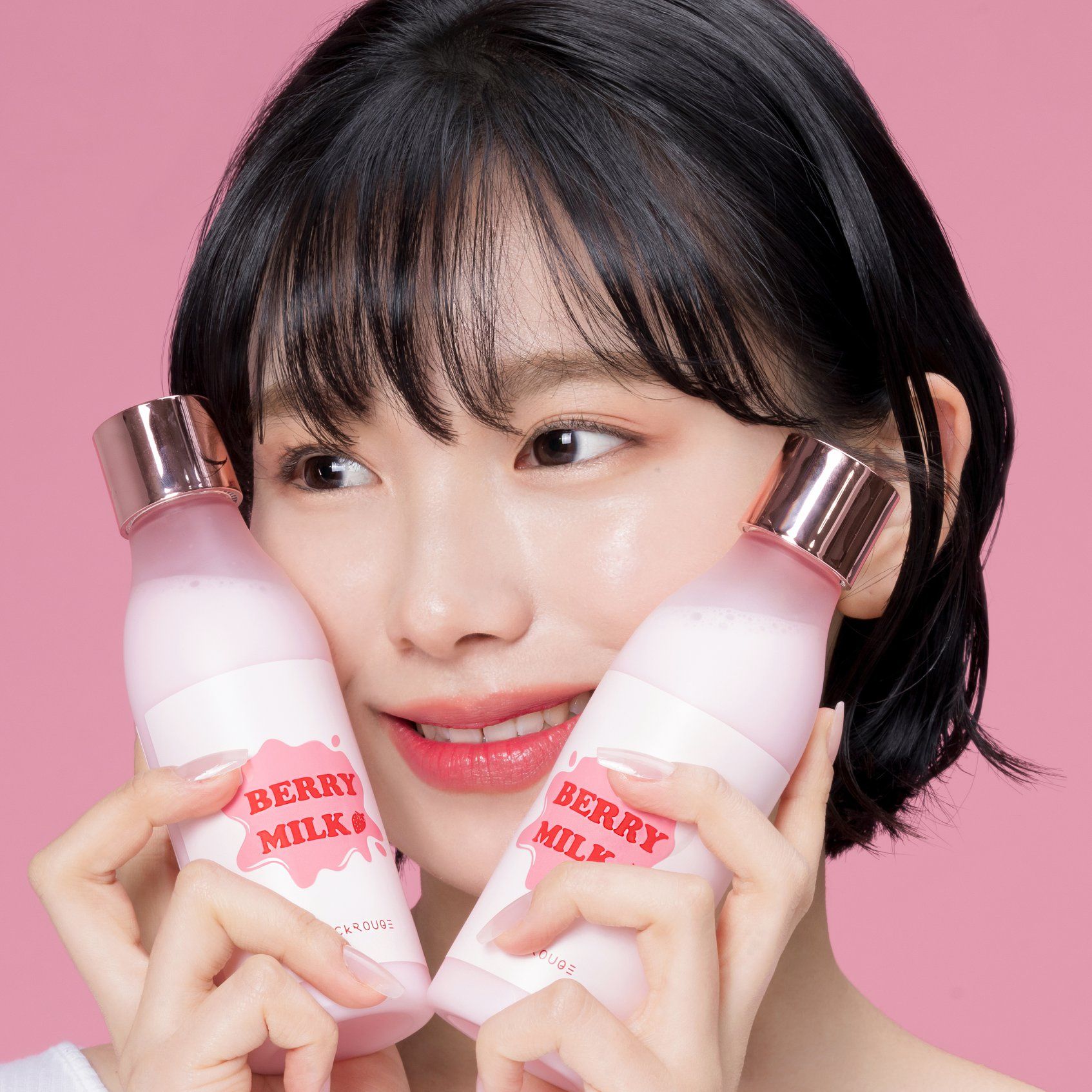  Nước Hoa Hồng Black Rouge Strawberry PongDang Milk Toner 200ml 