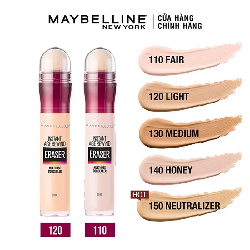  Bút Cushion Che Khuyết Điểm MAYBELLINE Instant Age Rewind Eraser Concealer - Có tem phụ CH 