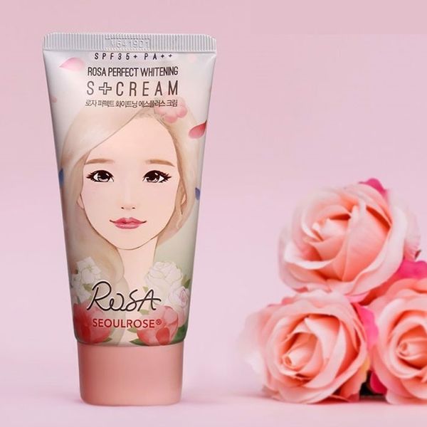  Kem Chống Nắng Dưỡng Trắng Da SEOULROSE Rosa Perfect Whitening S+ Cream SPF35+ PA++ 