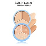  Bảng Che Khuyết Dạng Kem 3 Ô Bền Màu SACE LADY Concealer Palette Full Coverage 