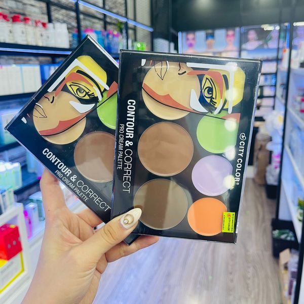  Bảng Triệt Sắc Hiệu Chỉnh Màu Da Dạng Kem CITY COLOR Contour & Correct Pro Cream Palette 