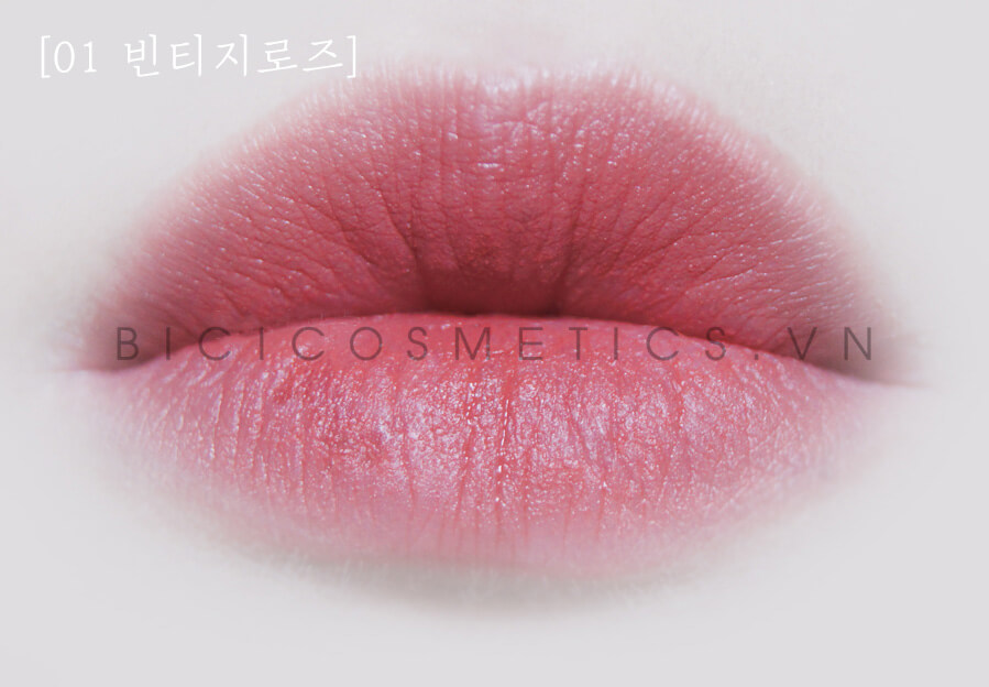 #01 Vintage Rose Eglips Velvet Fit Tint Bicicosmetics.vn