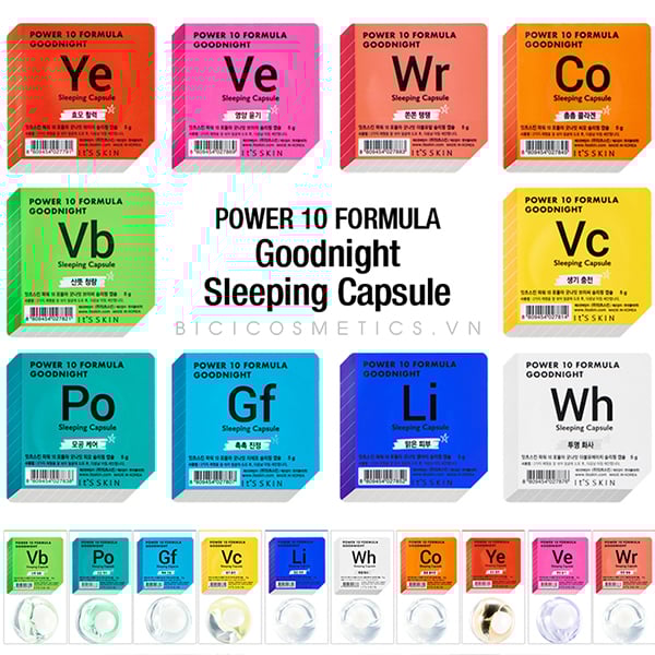 Viên mặt nạ ngủ It’s Skin Power 10 Formula Goodnight Sleeping Capsule