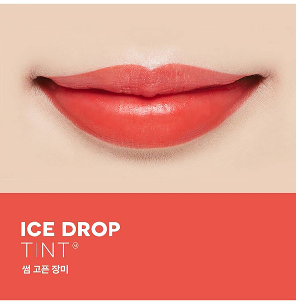 Cam cà rốt tươi trẻ Thumbling Rose son Missha Ice Drop Tint 1