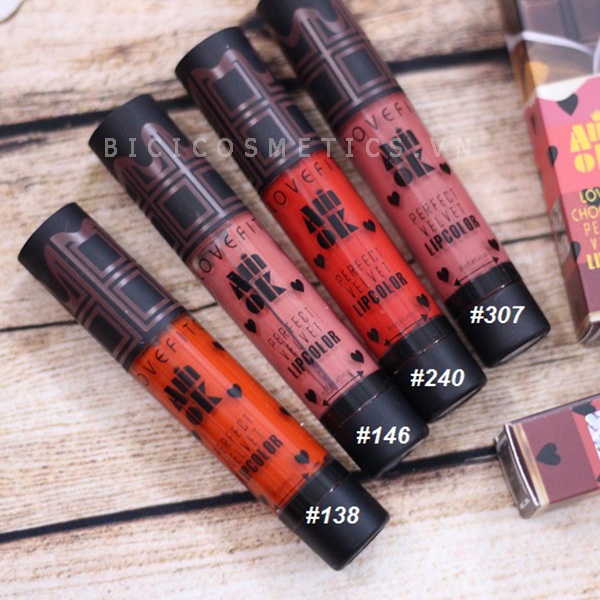 Son Kem Lì AMOK Lovefit Chocolate Perfect Velvet Lip Color
