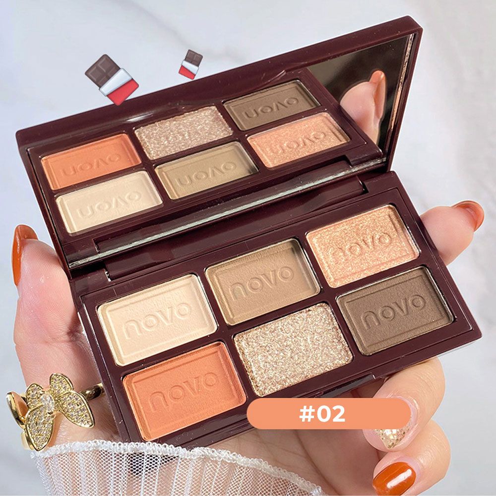  Phấn Mắt Nội Địa Trung Novo Chocolate Silky Eye Shadow Pallette 