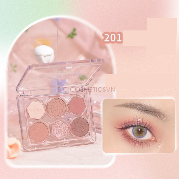  Bảng Phấn Mắt 6 Ô Lucky GOGO TALES Springfield Flower Eyeshadow Palette 