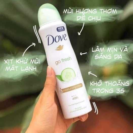  Xịt Khử Mùi Toàn Thân Khô Thoáng 48h DOVE Dry Spray AntiPerspirant 150ml 