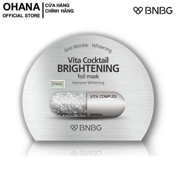  Mặt Nạ BNBG Brightening Dưỡng Trắng Làm Đều Màu BNBG Vita Cocktail Brightening Foil Mask Intensive  30ml 